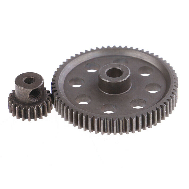 2Pcs (21T+64T) 11184 & 11181 Differential Metal Main Gear 64T Motor Gear 21TA8S3