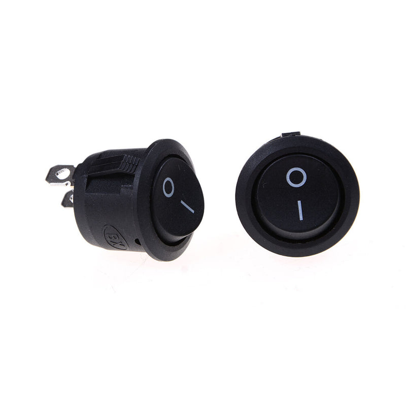 5pcs 12V Car Round Rocker Dot Boat Blue LED Light Small Toggle ON/OFF Switch Bj