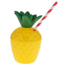 Tropical Pineapple Coconut Drink Cups, 10PCS Plastic Hawaii Party Cups with