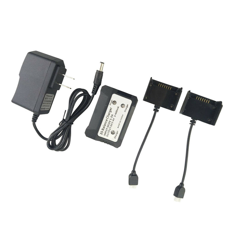 2-in-1 2S Lipo Battery Balance Charger Adapter for  HS700 RC Drone
