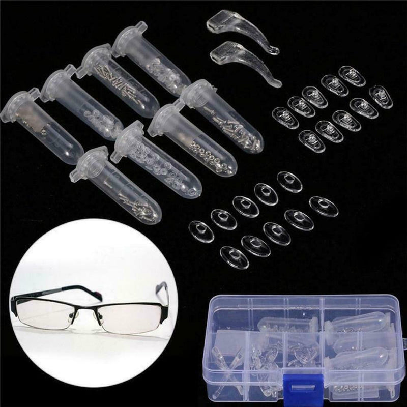 Sun Glasses Eyeglasses Optical Repair Tool Screwdriver Screws Kit Pad Nut N E1W0