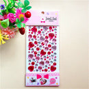 Self Adhesive Glitter Heart Style Crystal Jewel Diamond StickerRhinestoneStrip3c
