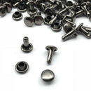 300 Sets Double Caps Studs Dome Rivets for Leathercraft DIY Supplies 6x8mm