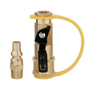 1/4 Inch Rv Propane Quick Connect Adapter For Propane Hose, Propane Or Natu