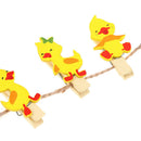 10Pcs/lot duck DIY Clothes Paper Peg Stationery Wooden Photo Clip Craft Clips