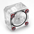 G1/4 Thread 6 Impeller 3 Ways Flow Meter Indicator for PC Water Cooling System