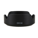 EW-54 Camera Lens Hood for  EOS M EF-M 18-55mm F3.5-5.6 IS STM (Black)