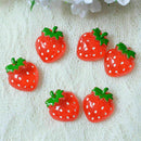 Cute 12pcs Red Strawberry Fruit Flatback Scrapbooking Pendant Phone~DIY V0F D4L5