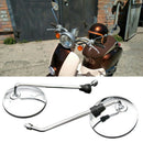 2pcs Universal Motorbike Scooter Moped 8 mm Rearview Mirror for Dirt Bike