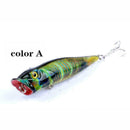 4X Colorful 9.5cm/12g Fishing Lure Mini Fish Lure Trout Bass Crank Bait Tac C2F2