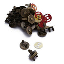 20 Kit Round Iron Bronze Magnetic Buttons for DIY Sewing Craft S2Y3