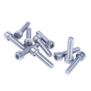 M6x25mm 304 Stainless Steel Hex Key Bolt Socket Head Cap Screws 10pcs E5Q7