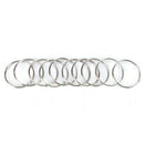 10pcs Steel Keyring Split Key Rings Nickel Hoop Rings Nickel Plated Steel P ES