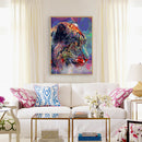 40x50cm Oil Painting By Numbers Leopard Profile DIY Canvas Drawing No Frame A