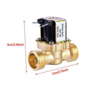 3/4 DC 24V Normally Closed Electric Solenoid Magnetic Valve Water Control