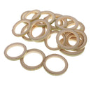 20x Unfinished Bamboo Flat Loop Circle Embellishment for DIY Craft 35-50mm