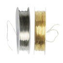 2 Roll 22 Meters Iron Wire Cord for Jewelry Making Craft DIY Headpiece 0.3mm