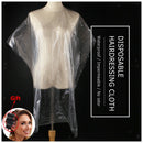 150x Large Disposable Hair Cutting Cape Salon Gown Barber Capes Transparent