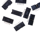 10PCS DC3-10P 2.54mm 2x5 Pin Straight Male Shrouded header IDC Socket FT