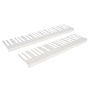 Piano Keytops White Glossy Replacement Key Tops 52PCS 15.7cm/6.18inch