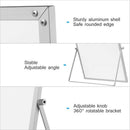 Magnetic Dry Erase Board with Stand for Desktop Double Sided White Board Pl