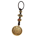 Handmade Tibetan Buddhism Amulet Nepal Copper Eight-diagram-shaped Amulet
