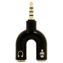 3.5mm Audio Jack to Headphone and Microphone Mic U Splitter Converter Adaptor