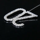 Rhinestone-Decorated Cake Topper for 20th Wedding Anniversary/Birthday Part