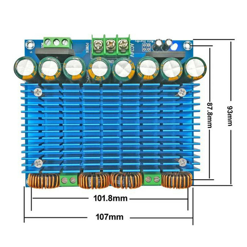24V TDA8954TH Digital Power Stereo Audio Amplifier Module 2CH for DIY System