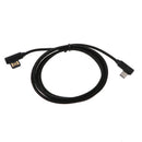 Brand New Durable Braided 90 Degree Right Angle Fast Data Charger Cable black