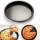 Round Deep Dish Pizza Pan 8" Non-stick Pie Tray Baking Kitchen Tool ME
