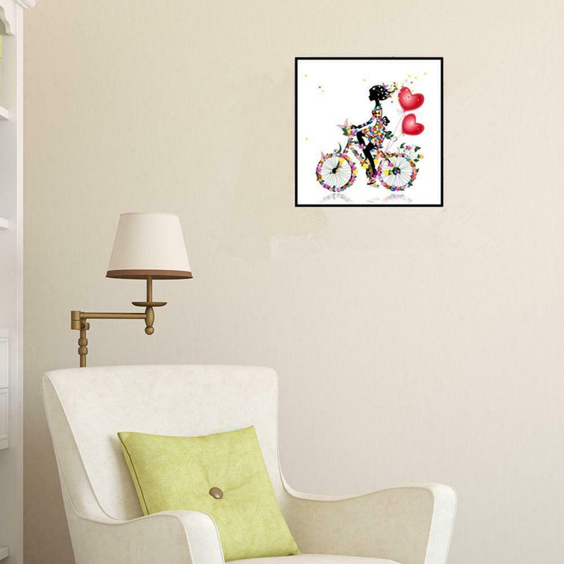 5D DIY Diamond Painting Riding Love Girl Cross Stitch Embroidery Mosaic Kit