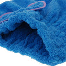 Useful minifiber dry hair hat quickly dry hair rolled towel cap (blue)