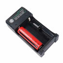 1X(Rechargeable 2-Slot Battery Charger Li-Ion USB Smart Fast Charger For 18