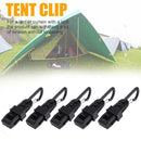 5pcs/set Tent Awning Wind Rope Clamp Outdoor Camping Plastic Clip Accessory