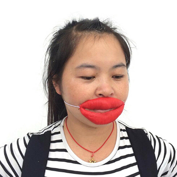 Novelty Big Mouth Funny April Fool's Day Thick Big Mouth Halloween Horror MaskLJ