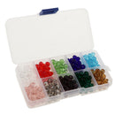 300pcs Mixed Colors 8mm Crystal Glass Rondelle Faceted Loose Spacer Beads