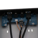 USB 3.0 Front Panel Hub 2 Port Expansion Bay Bracket +HD-AUDIO+Power Button