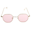 2pc Summer Mens Womens Retro Metal Frame Octagon Groove Sunglasses UV400