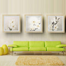Modern Oil Painting Art Painting White Flower on Canvas Wall Art 30x30cm