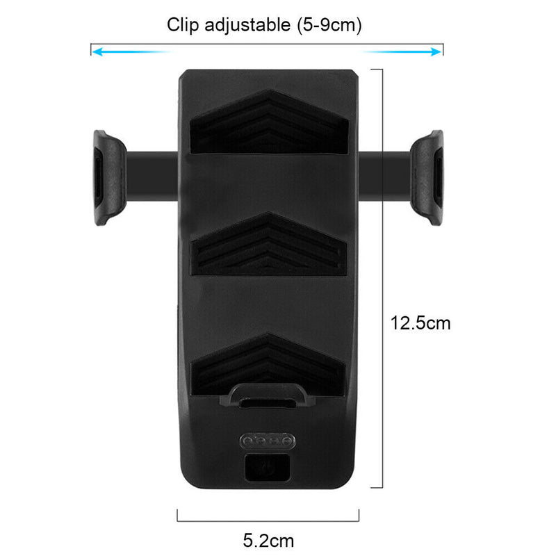 4 in 1 Bike Bicycle Phone Charging Treasure Rack Headlight (Black 4000mAh)