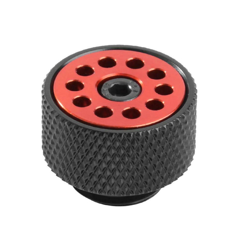 PM-JS-PQDT1 G1/4 Exhaust Plug Air Evacuation Valve for Water Cooling (Red)