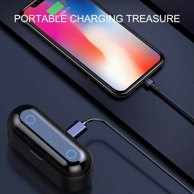 F9 Waterproof LED TWS Wireless Headset Bluetooth 5.0 Sports Headphones A