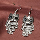 Women Alloy Animal Retro Big Drop Earrings Fashion Party Jewelry Pendants