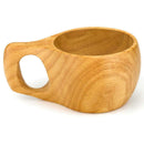 Wood Mug, Tea Cup, Novelty Coffee Mugs - Rubberwood I8G2
