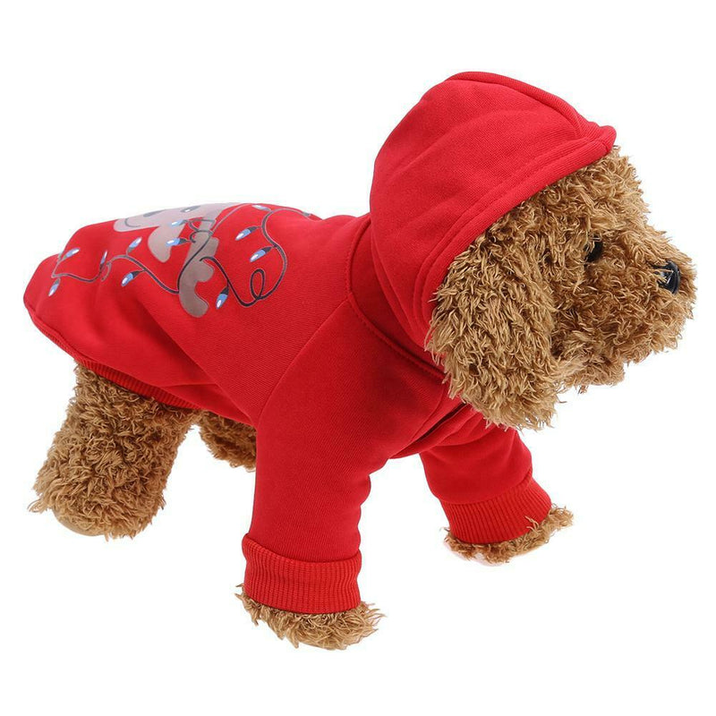 Pet christmas clothes pet dog autumn and winter jacket sweater S