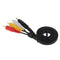 3-RCA Male to 3.5mm Mini Jack Male Jack Composite Audio Video A/V Splitter Cable