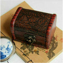 Retro Wooden Organizer Holder Jewelry Storage Case Trinket X7A9 Box Chest O1P5