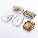 2x Round/Square Pill Case Pocket Purse Travel Medicine Storage Carrying Box