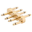 4pcs Guitar Effect Pedal Jack to Jack Converter Connector Coupler Crank Jumper